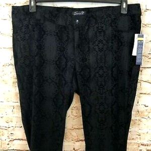 Seven7 Luxe black snake phython patterned pants